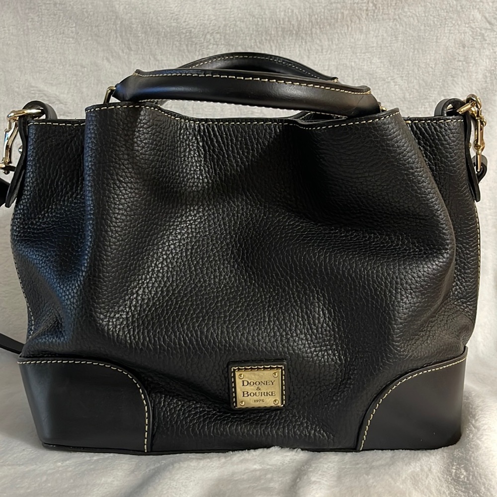 Dooney & Bourke black leather satchel